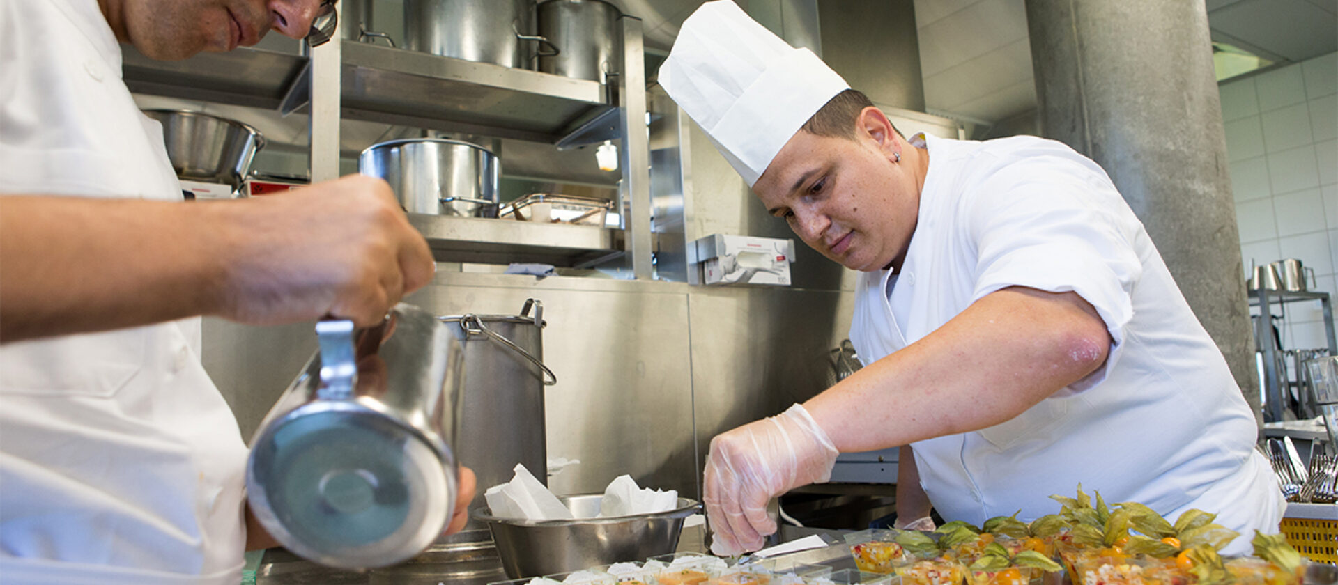 Das Küchenteam im Einsatz